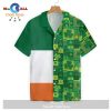 Gifury St Patrick’s Day Hawaii Shirt Ireland Four Leaf Clover Pattern_