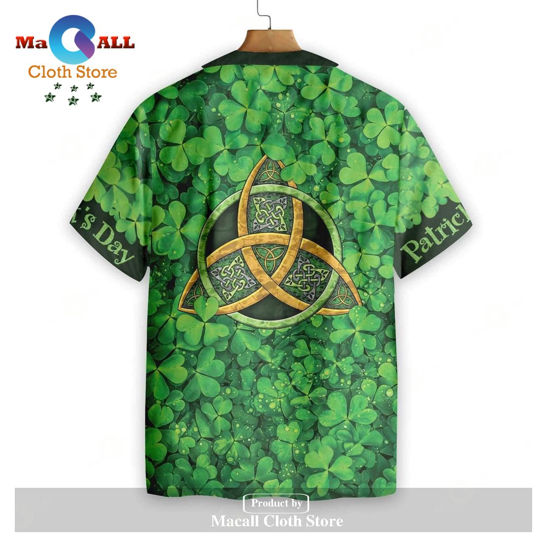 Gifury St Patrick's Day Hawaii Shirt Irish Celtic Knot Clover Green Al Gifury St Patrick's Day Hawaii Shirt Irish Celtic Knot Clover Green Al