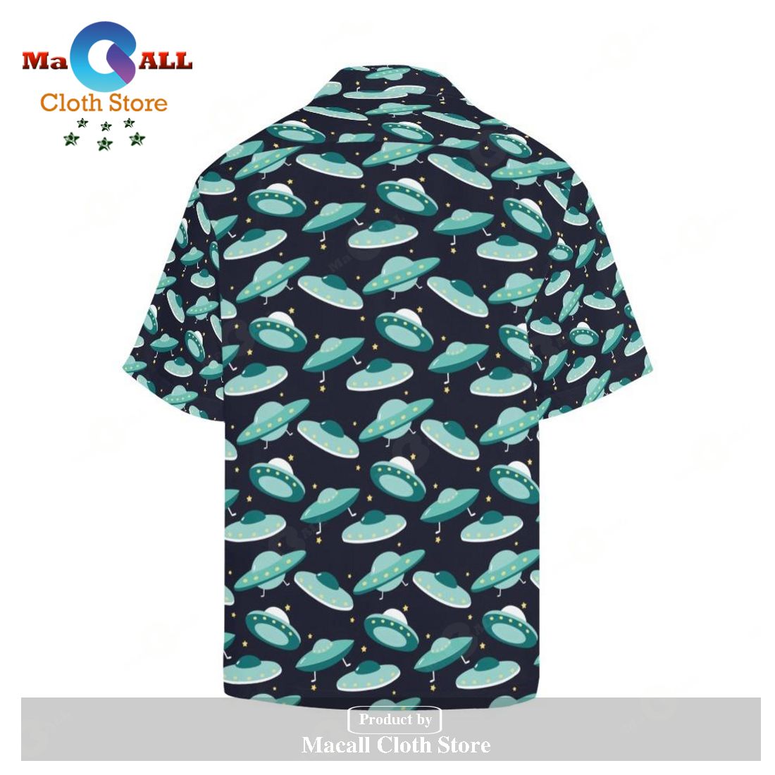 Gifury UFO Hawaiian Shirt Green UFO Pattern Black Hawaii Shirt UFO Aloha Gifury UFO Hawaiian Shirt Green UFO Pattern Black Hawaii Shirt UFO Aloha
