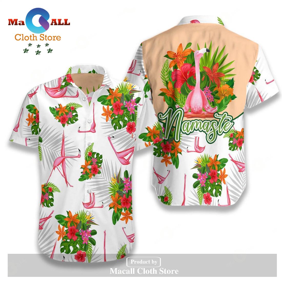 Gifury Yoga Flamingo Hawaii Shirt Hibiscus Yoga Flamingo Hawaiian Shirt Gifury Yoga Flamingo Hawaii Shirt Hibiscus Yoga Flamingo Hawaiian Shirt