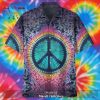 Hippie Hawaii Shirt Peace Symbols Pigeon Finger Hand Sign Hawaiian Aloha