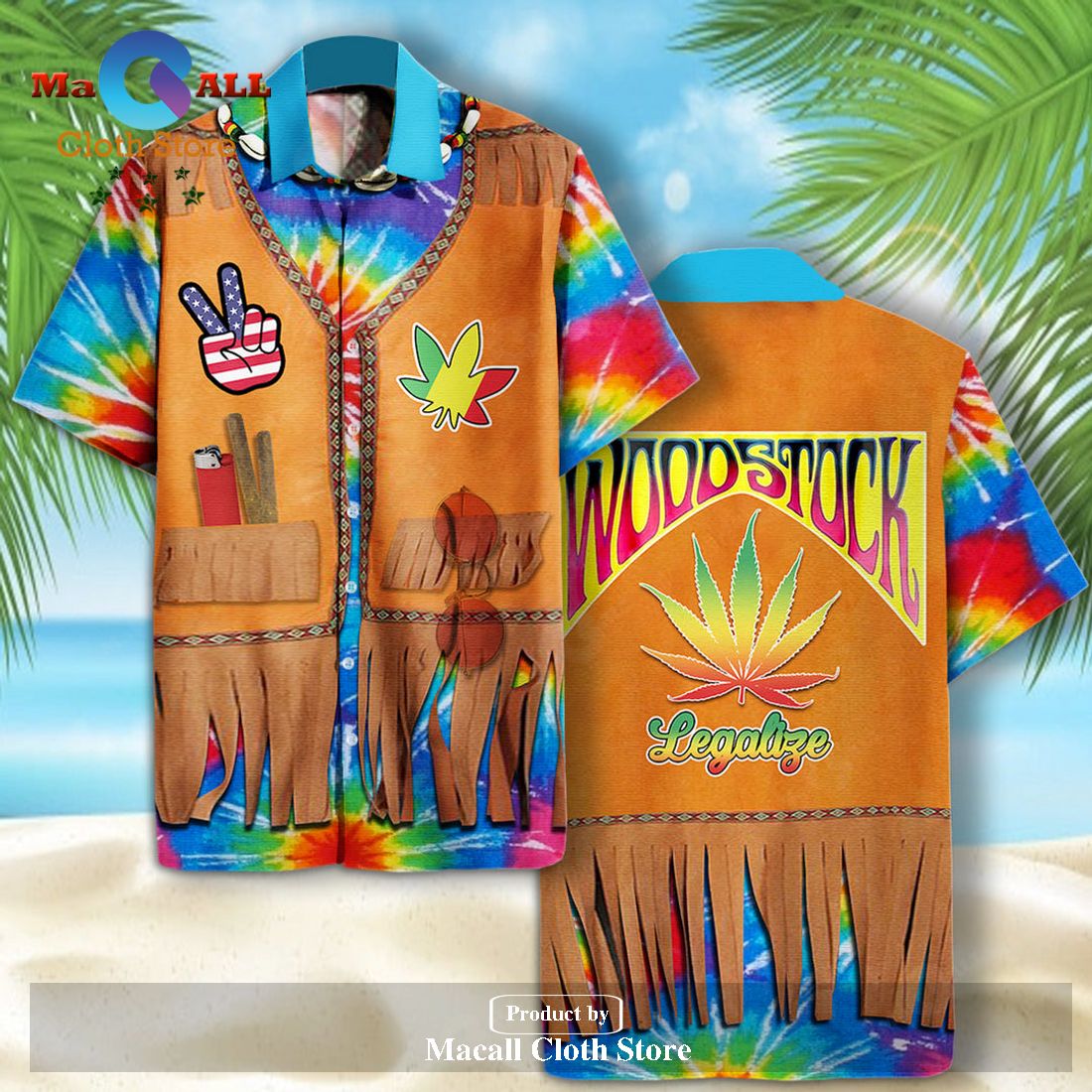 Hippie Hawaii Shirt Woodstock Legalize Tie Dye Costume Hawaiian Aloha_ Hippie Hawaii Shirt Woodstock Legalize Tie Dye Costume Hawaiian Aloha_