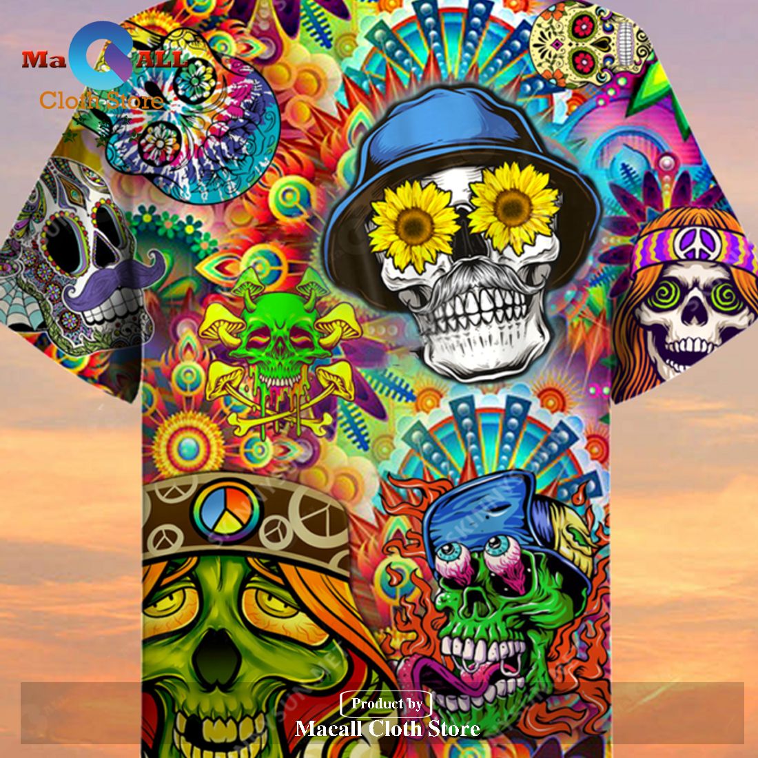 Hippie Hawaiian Shirt Hippie Skull High Hippie Style Hawaii Aloha Hawaiian Shirt Hippie Hawaiian Shirt Hippie Skull High Hippie Style Hawaii Aloha Hawaiian Shirt
