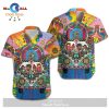 Hippie Shirt Elephant Hippie Van Flower Pattern Hawaiian Aloha Shirt
