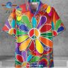 Hippie Shirt Elephant Hippie Van Flower Pattern Hawaiian Aloha Shirt