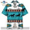 Horse Hawaii Shirt Native Horse Leather Love Brown Grey Hawaiian Shirt