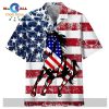 Horse Hawaiian Shirt Black Horse Never Walk Alone Horseshoes Footprint