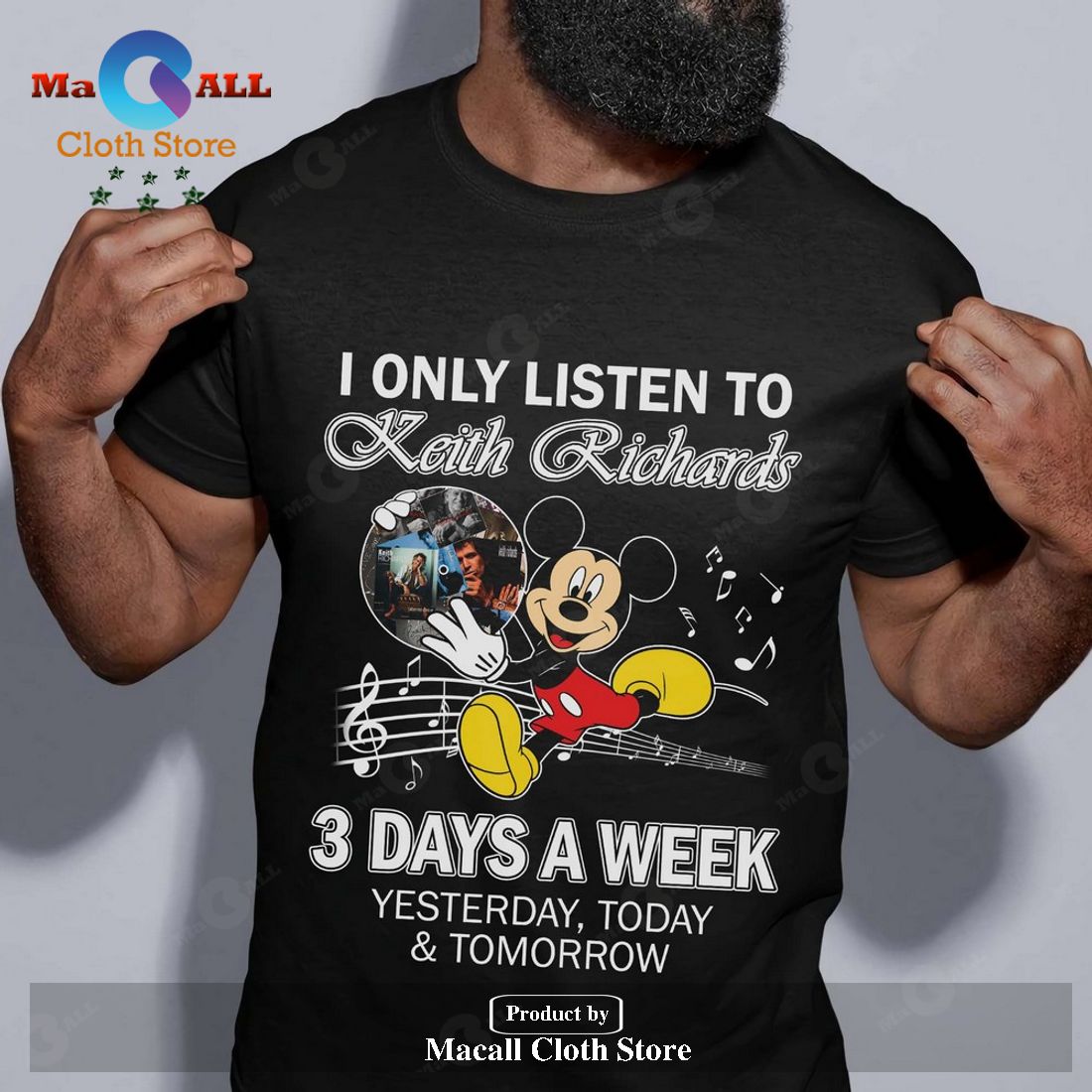 I only listen to Keith Richards 3 days a week yesterday, today and tomorrow Unisex Classic T-Shirt Hoodie Sweatshirt I only listen to Keith Richards 3 days a week yesterday, today and tomorrow Unisex Classic T-Shirt Hoodie Sweatshirt