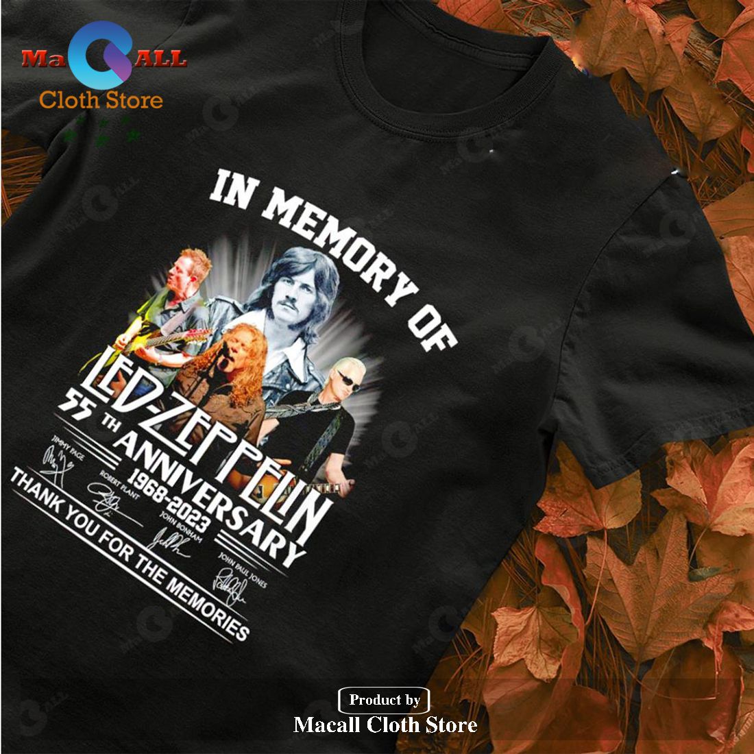In Memory Of Led Zeppelin 55th Anniversary 1968 & 8211; 2023 Unisex Classic T-Shirt Hoodie Sweatshirt In Memory Of Led Zeppelin 55th Anniversary 1968 & 8211; 2023 Unisex Classic T-Shirt Hoodie Sweatshirt