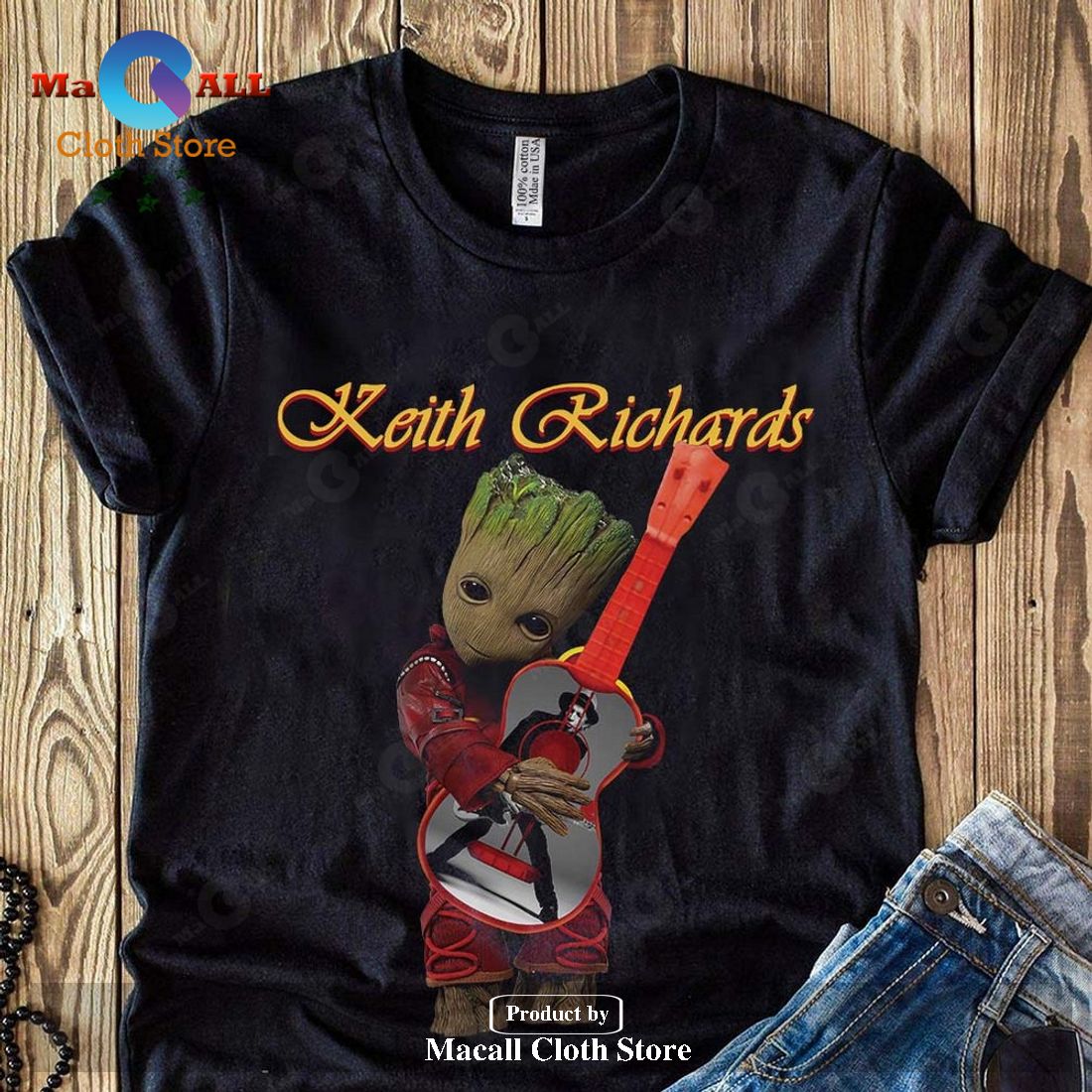 Keith Richards baby groot Unisex Classic T-Shirt Hoodie Sweatshirt Keith Richards baby groot Unisex Classic T-Shirt Hoodie Sweatshirt