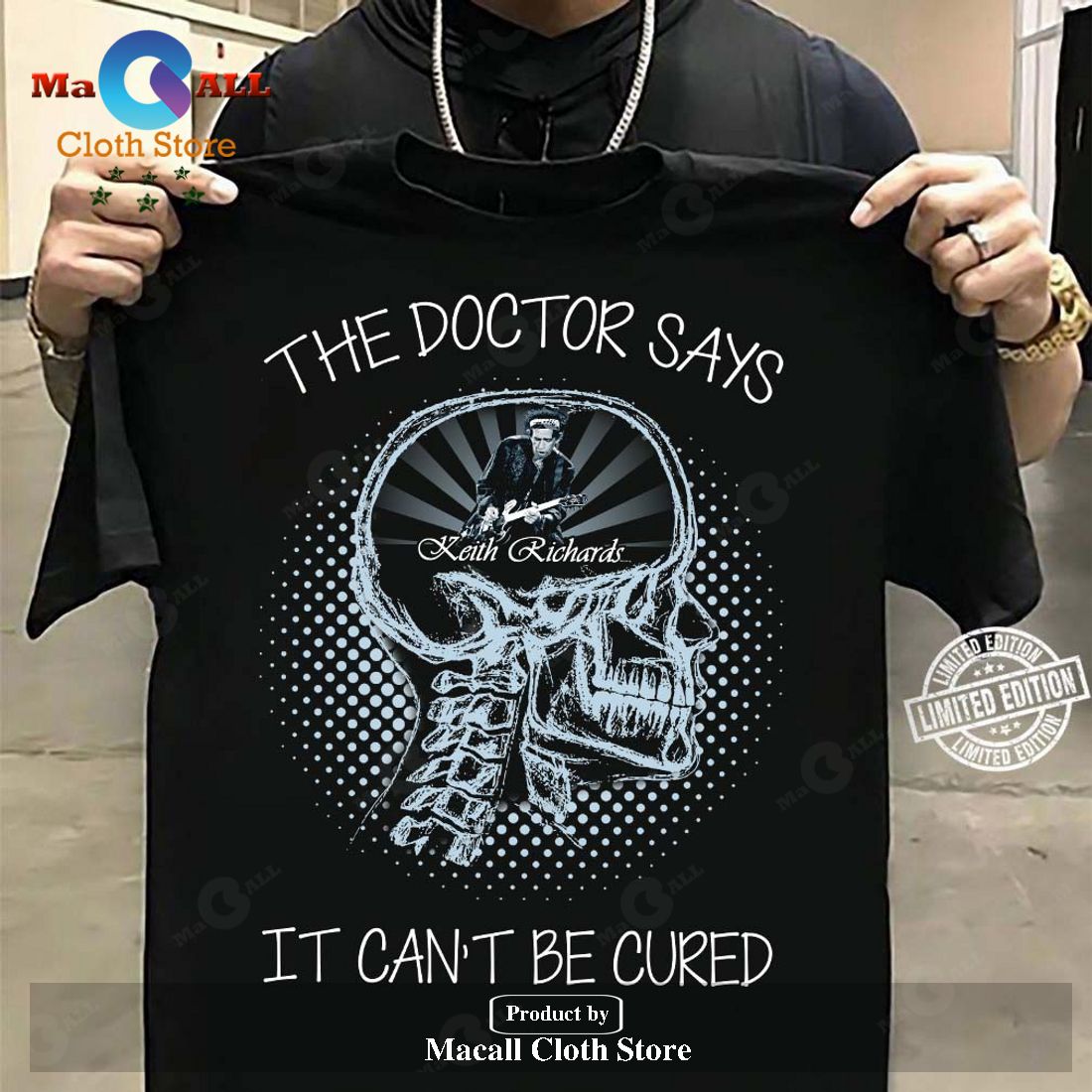 Keith Richards The Doctor Says It Can& 8217;t Be Cured Unisex Classic T-Shirt Hoodie Sweatshirt Keith Richards The Doctor Says It Can& 8217;t Be Cured Unisex Classic T-Shirt Hoodie Sweatshirt