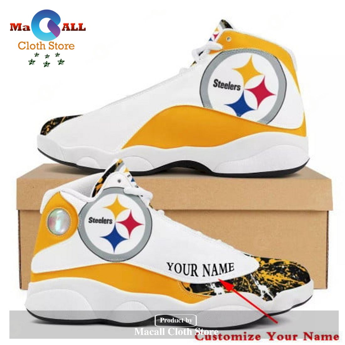 Pittsburgh Steelers Air Jordan 13 Sneakers Style Gift For Men And Women