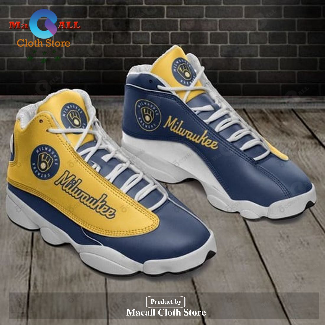 Milwaukee Brewers MLB Air Jordan 13 Shoes Sneaker, Gifts For Men Women POD Design Milwaukee Brewers MLB Air Jordan 13 Shoes Sneaker, Gifts For Men Women POD Design
