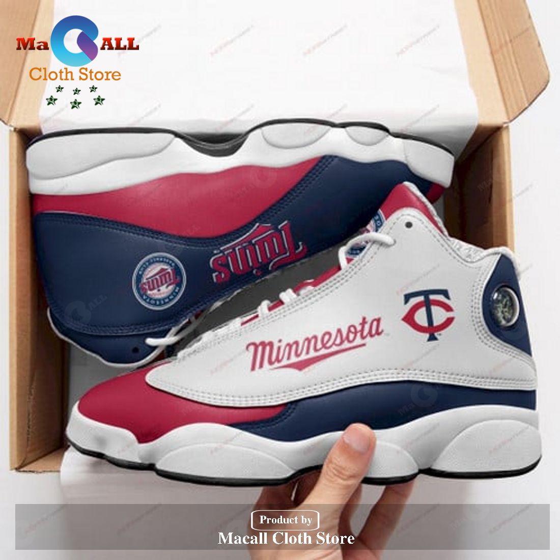 Minnesota Twins Air Jordan 13 Shoes Sneaker, Gifts For Men Women POD Design Minnesota Twins Air Jordan 13 Shoes Sneaker, Gifts For Men Women POD Design