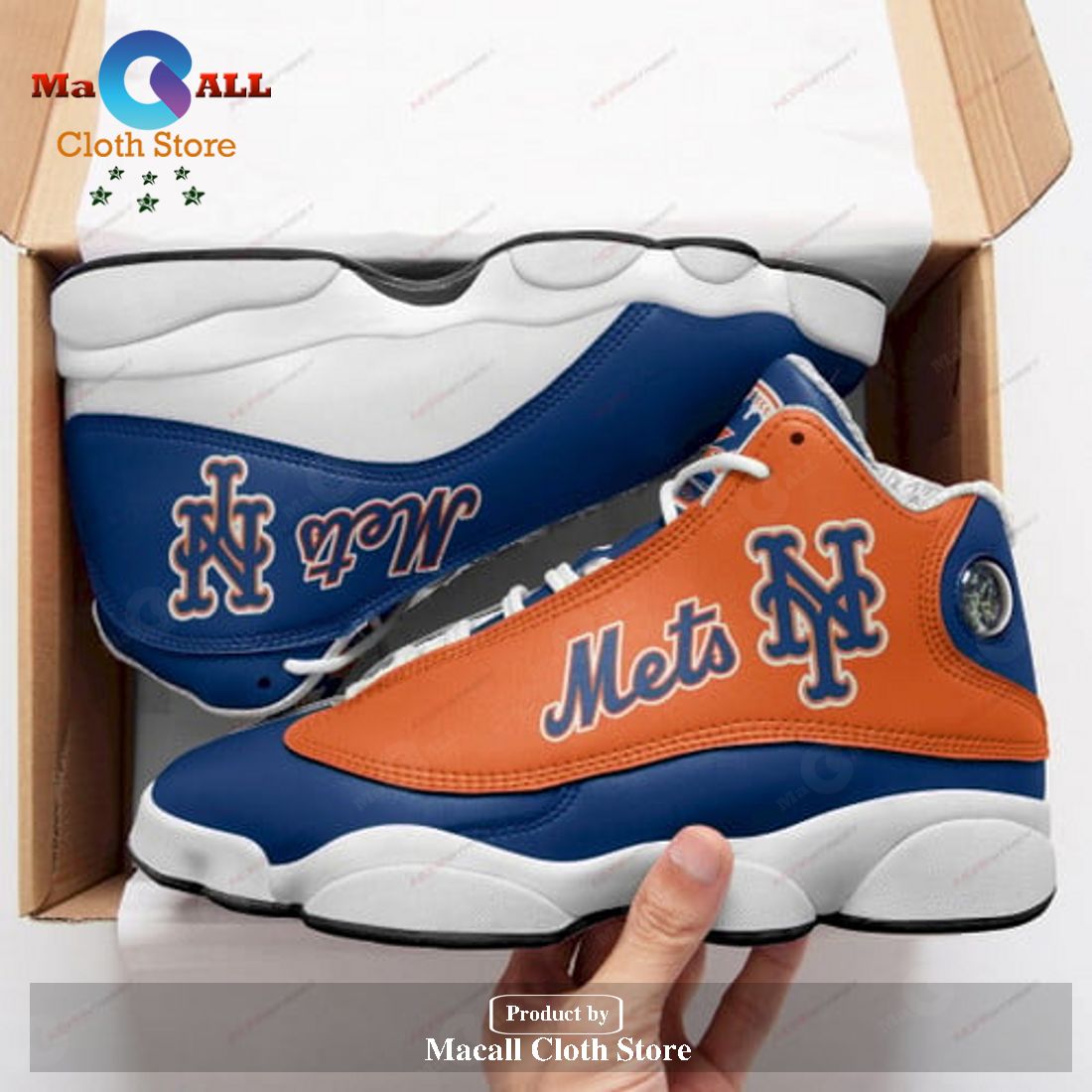 New York Mets Air Jordan 13 Shoes Sneaker, Gifts For Men Women POD Design New York Mets Air Jordan 13 Shoes Sneaker, Gifts For Men Women POD Design