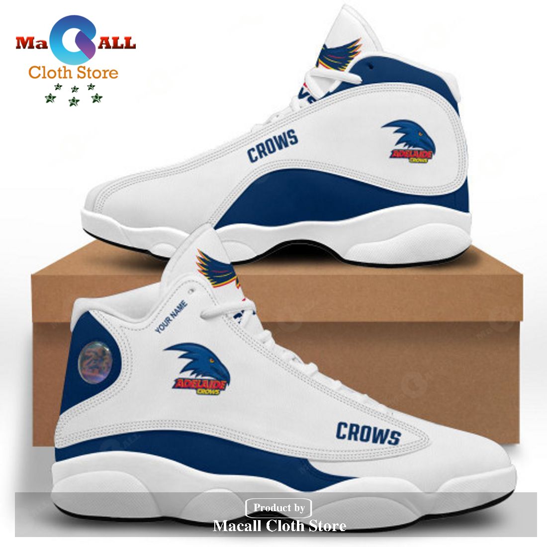 Adelaide Football Club AFL Air Jordan 13 Shoes Sneaker, Gift Shoes For Fan POD Design