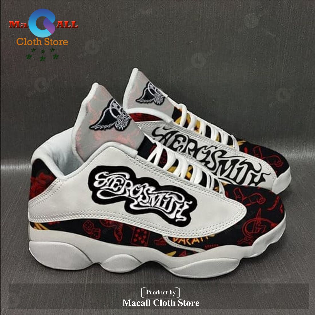 Aerosmith form AIR Jordan 13 Sneakers Rock Roll-Gift Shoes For Fan POD Design - ZB21 Aerosmith form AIR Jordan 13 Sneakers Rock Roll-Gift Shoes For Fan POD Design - ZB21
