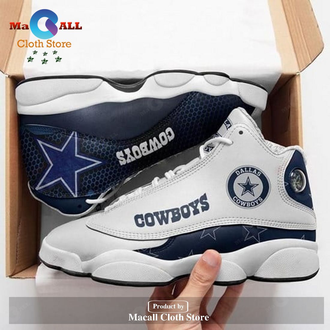 SALE] NFL Dallas Cowboys Gucci Air Jordan 13 Sneakers - Luxury