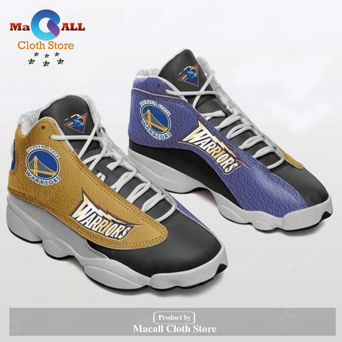Golden state warriors basketball team form AIR Jordan 13 Sneakers-Gift Shoes For Fan POD Design – P951