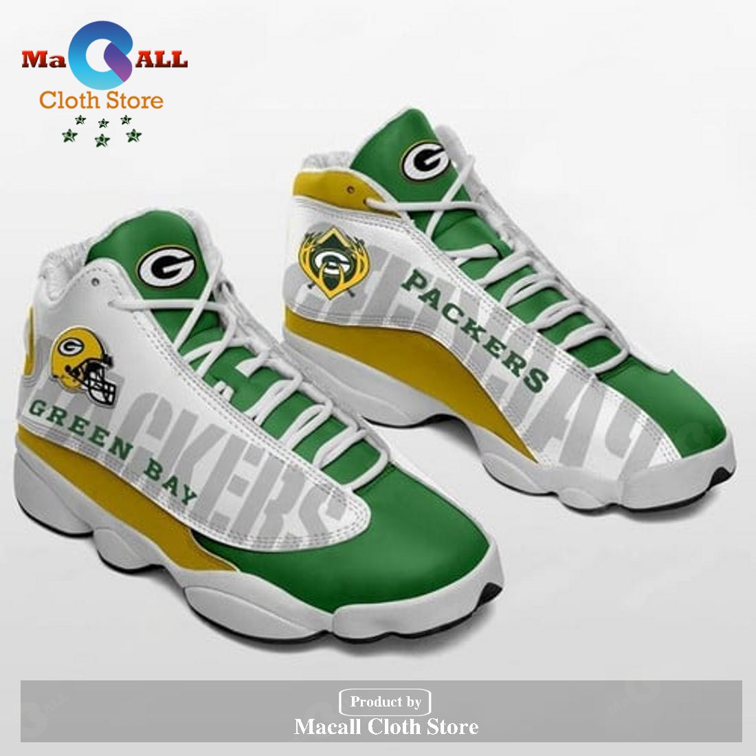 Green Bay Packers Team form AIR Jordan 13 Football Team Sneakers-Gift Shoes For Fan POD Design – XY91