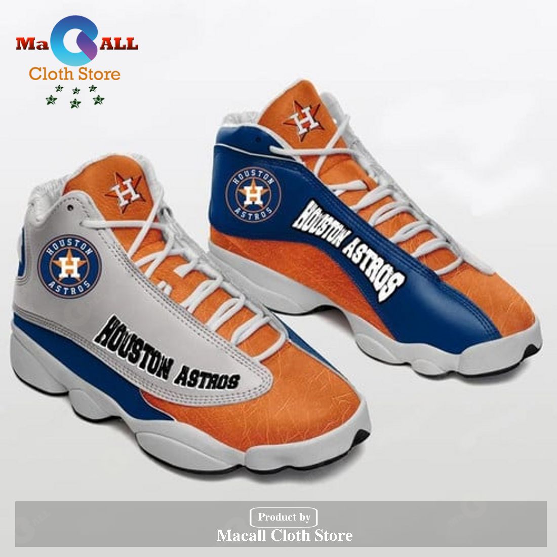 Houston Astros Team form AIR Jordan 13 Sneakers – Houston Astros Team Gift Shoes For Fan POD Design – 4T71