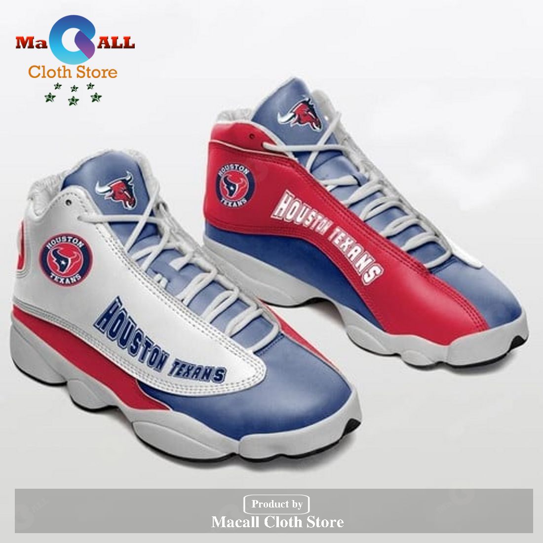 Houston Texans Team form AIR Jordan 13 Sneakers – Football Team Sneaker Gift Shoes For Fan POD Design – 5401