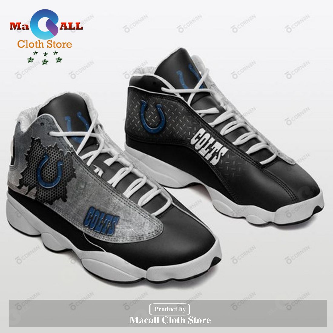 Indianapolis Colts NFL Air Jordan 13 Shoes Sneaker, Gifts For Men Women POD Design