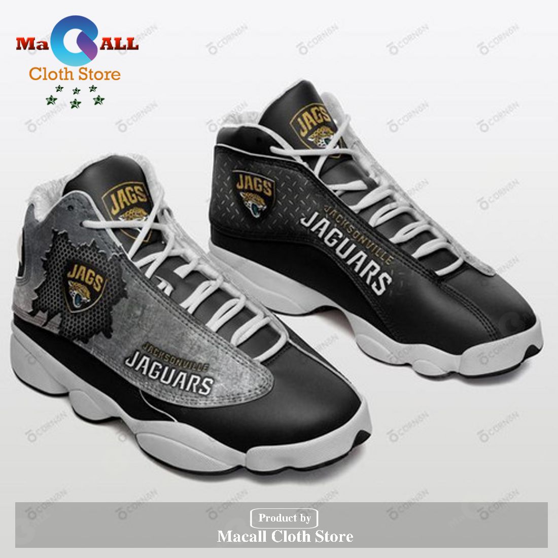 Jacksonville Jaguars NFL Air Jordan 13 Shoes Sneaker, Gifts For Men Women POD Design