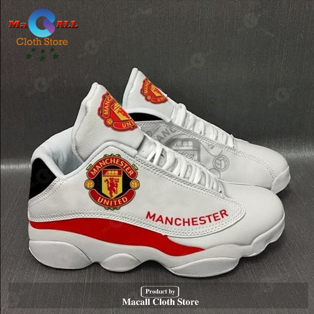 Manchester United football team form AIR Jordan 13 Sneakers Gift Shoes For  Fan POD Design - Macall Cloth Store - Destination for fashionistas