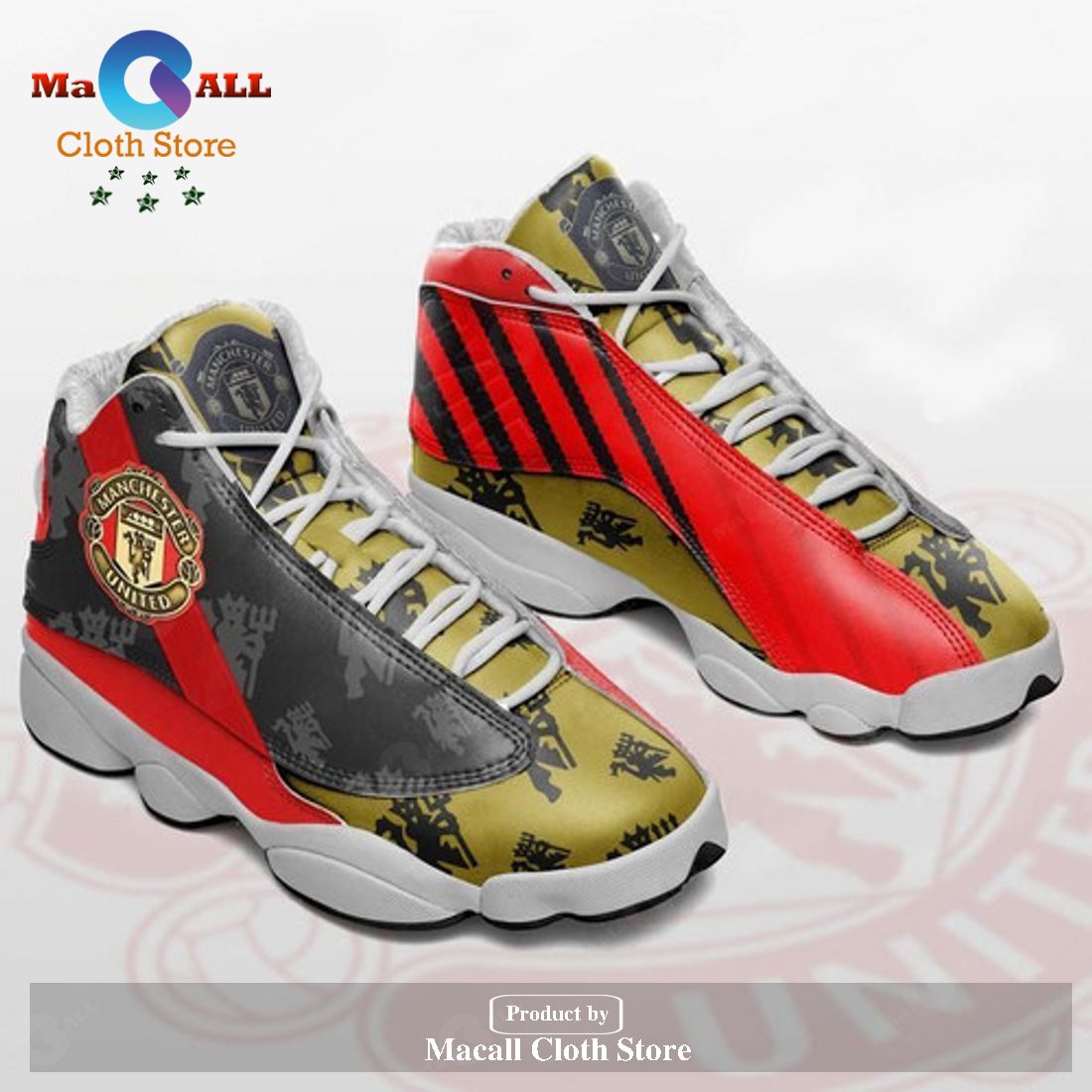 Manchester United Team form AIR Jordan 13 Sneakers - Football Team Gift  Shoes For Fan POD Design - Macall Cloth Store - Destination for fashionistas