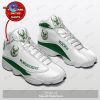 Milwaukee Bucks basketball team form AIR Jordan 13 Sneakers – Gift Shoes For Fan POD Design