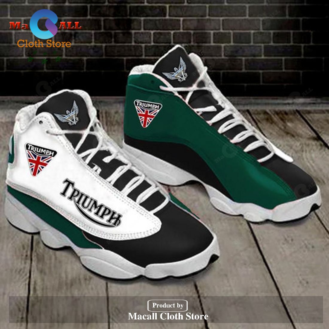 Triumph Air Jordan 13 Sneakers - Motor sneakers Gift Shoes For Fan POD ...