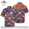 Houston Astros Hawaiian Shirt Houston Astros Logo Baseball Orange White