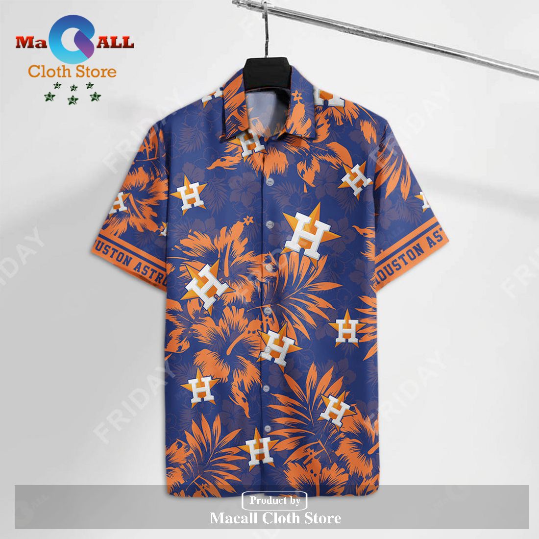 Unifinz Houston Astros Hawaiian Shirt Houston Astros Baseball Orange Black  Hawaii Aloha Shirt 2022