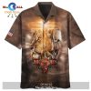 Jesus Hawaiian Shirt Medieval The Jesus Cross Pattern Black Hawaii Aloha