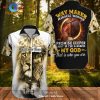 Jesus Hawaiian Shirt Three Nails Jesus Saved My Life Brown Hawaii Aloha