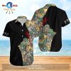 Jumping Whales Black Hawaiian Shirt and Shorts