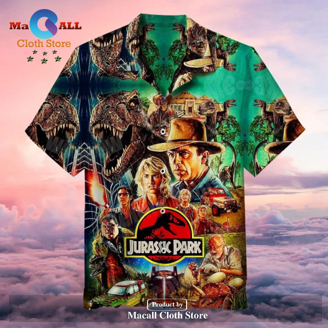 Jurassic Park Hawaiian Shirt Classic Movie Series Hawaii Shirt Macall   Jurassic Park Hawaiian Shirt Classic Movie Series Hawaii Shirt Jurassi 1 1ge72 