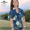 Kilauea Navy Sleeveless Women’s Hawaiian Shirt and Shorts