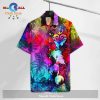 Kingdom Hearts Hawaiian Shirt Kingdom Hearts Crown Symbol Black Grey