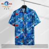 LAS LAS Aloha Tropical Blue Tshirt Hawaiian Shirt