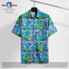 LAS Hawaiian Shirt Blue Tropical Hawaii Tshirt Cute High Quality Stitc