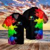 LGBT Rainbow Color Mouths Candy Graphic Design Hawaiian Shirt