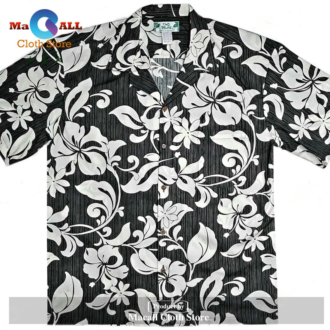 Maui Black and Shorts Hawaiian Shirt Maui Black and Shorts Hawaiian Shirt