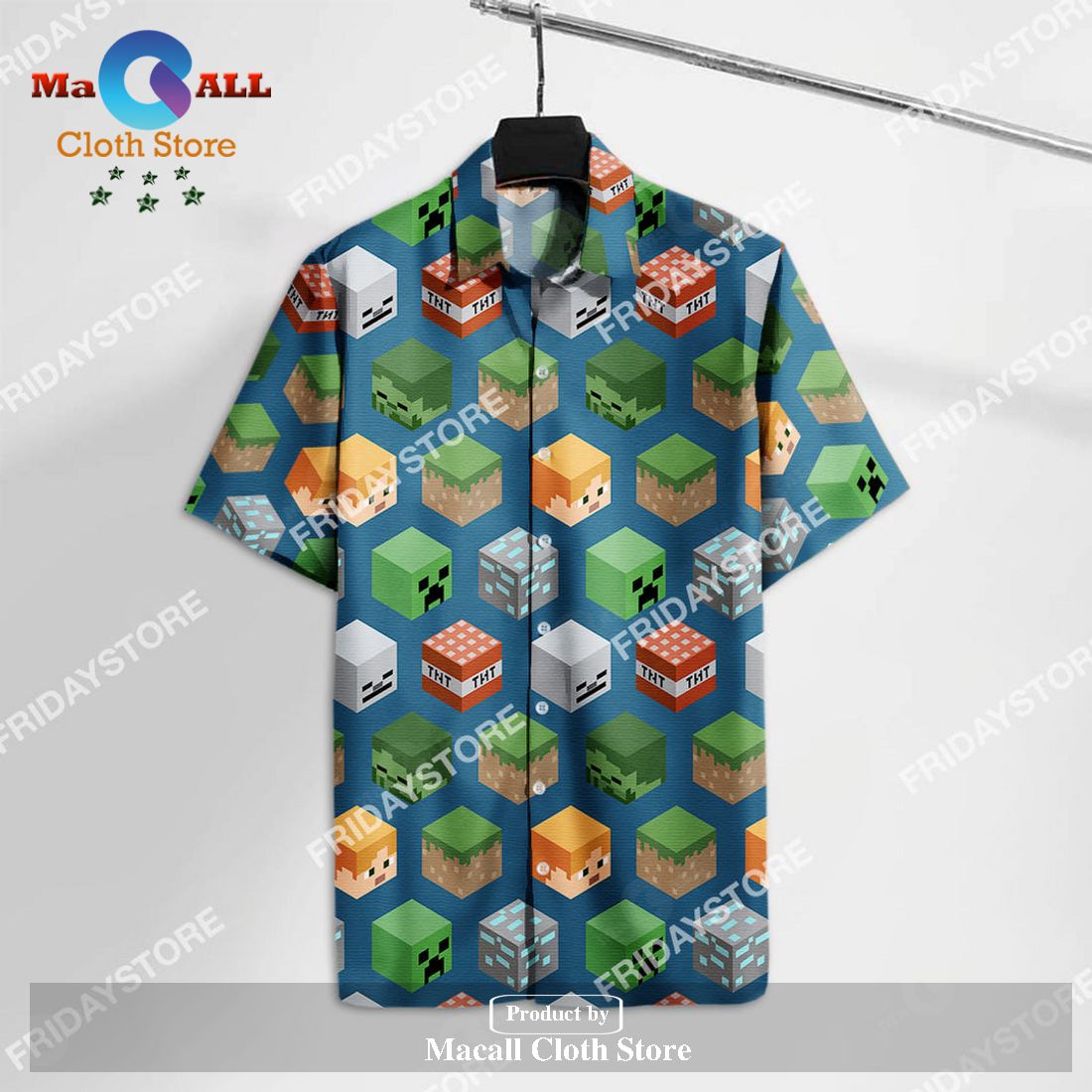 Mcraft Mcraft Games Isometric T Cute Mcraft Hawaiian Shirt Mcraft Mcraft Games Isometric T Cute Mcraft Hawaiian Shirt