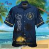 Milwaukee Brewers Tropical Island Blue Hawaiian Shirt