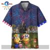 Minions And Small Gru Tropical Cut Hawaiian Shirt