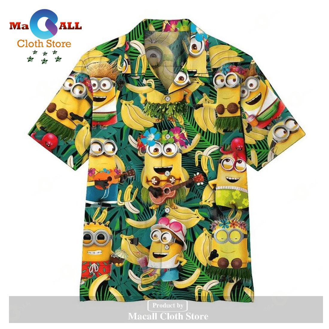 Minions Tropical Vacation Green Mi Hawaiian Shirt Minions Tropical Vacation Green Mi Hawaiian Shirt