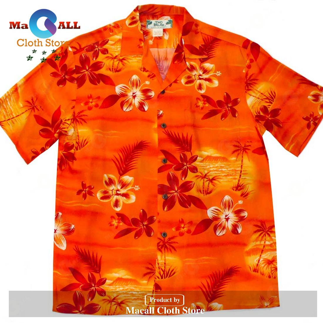 Moonlight Scenic - Orange and Shorts Hawaiian Shirt Moonlight Scenic - Orange and Shorts Hawaiian Shirt