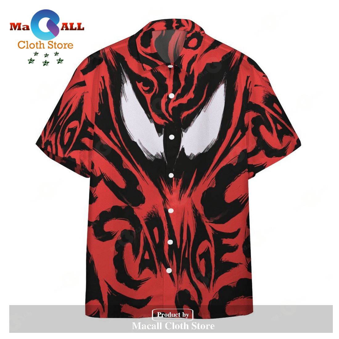 MV Venom Carnage Red Symbiote Aloha Hawaiian Shirt MV Venom Carnage Red Symbiote Aloha Hawaiian Shirt